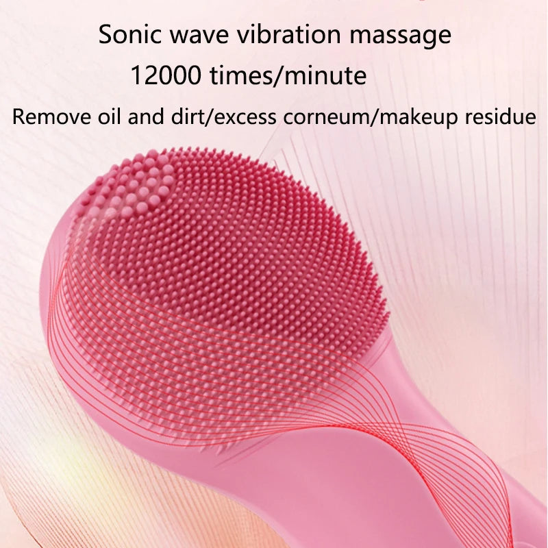 Sonic Facial Cleansing Brush – Waterproof & Pore Cleaner