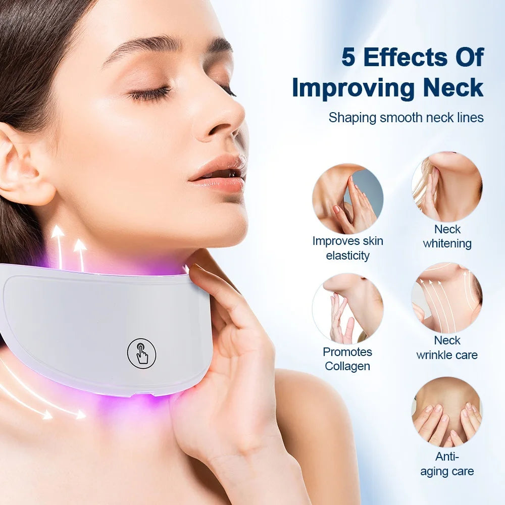 7-Color LED Neck Mask – Skin Tightening & Rejuvenation