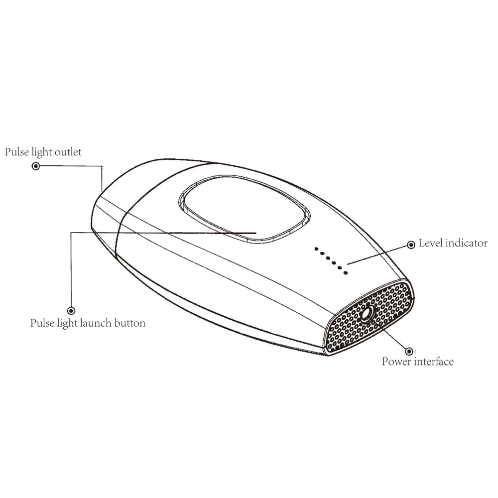 5-Level Painless Laser Epilator – Facial & Bikini Hair Removal