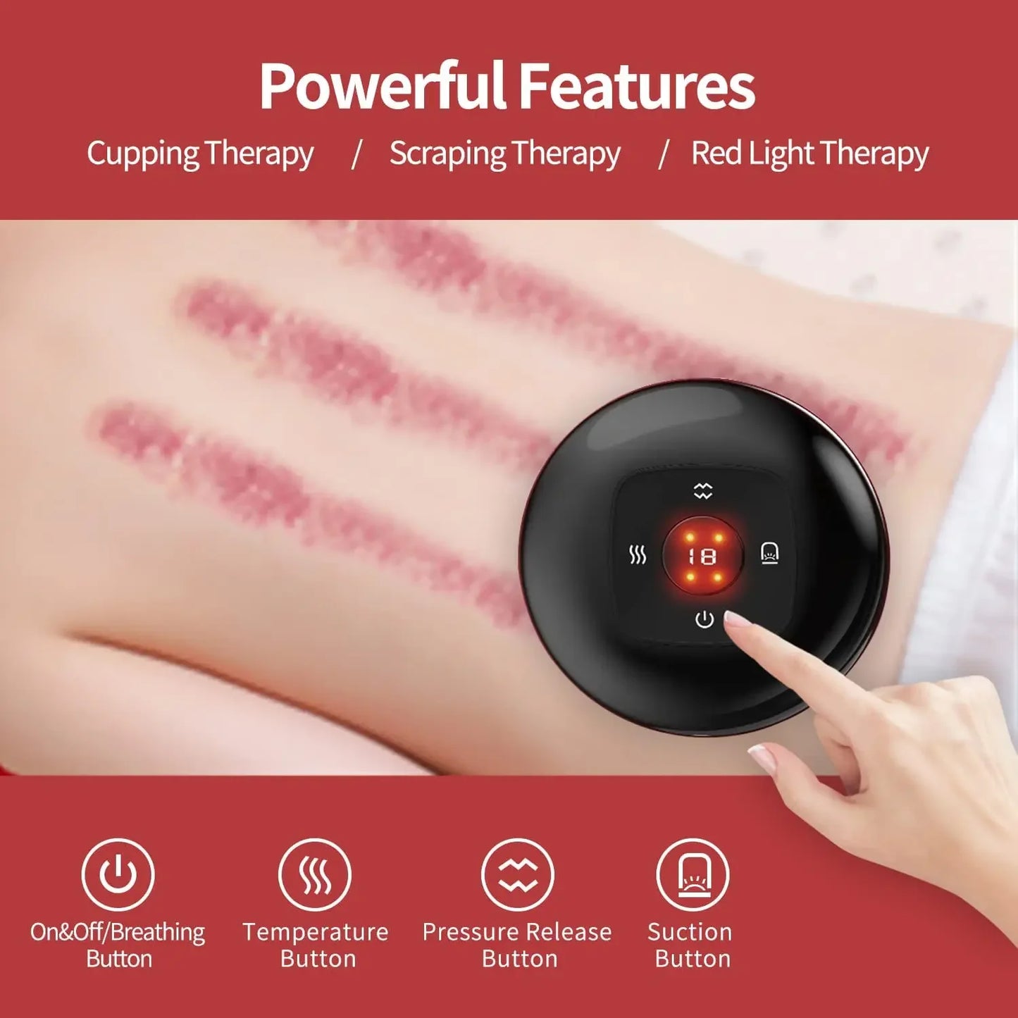 Electric Vacuum Cupping Massage Anti Cellulite Magnet Therapy